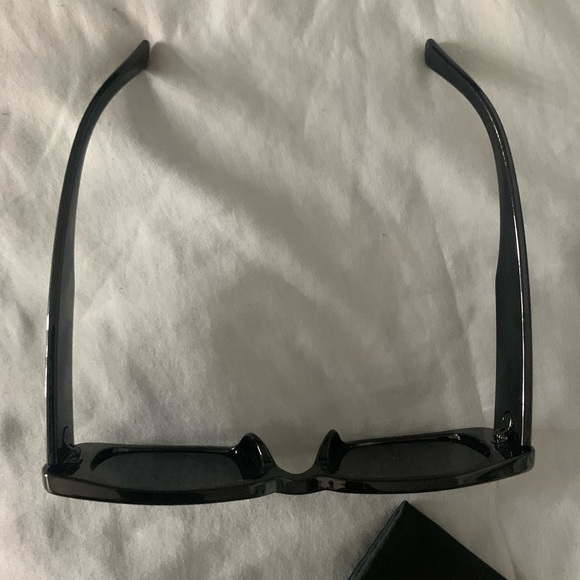 NWOT Retro Square Frame Sunglasses UV400 Protection - Black - Picture 3 of 3